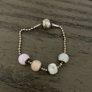 Pandora Essence Bracelet with 4 charms (discontinued rare collection)